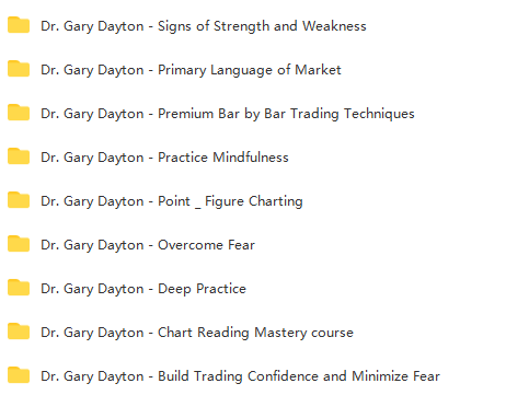 Trading Course Dr Gary Dayton - 22 Course