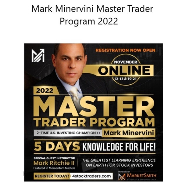 Mark Minervini Master Trader Program 2022 中英字幕机翻-趋势跟踪之道