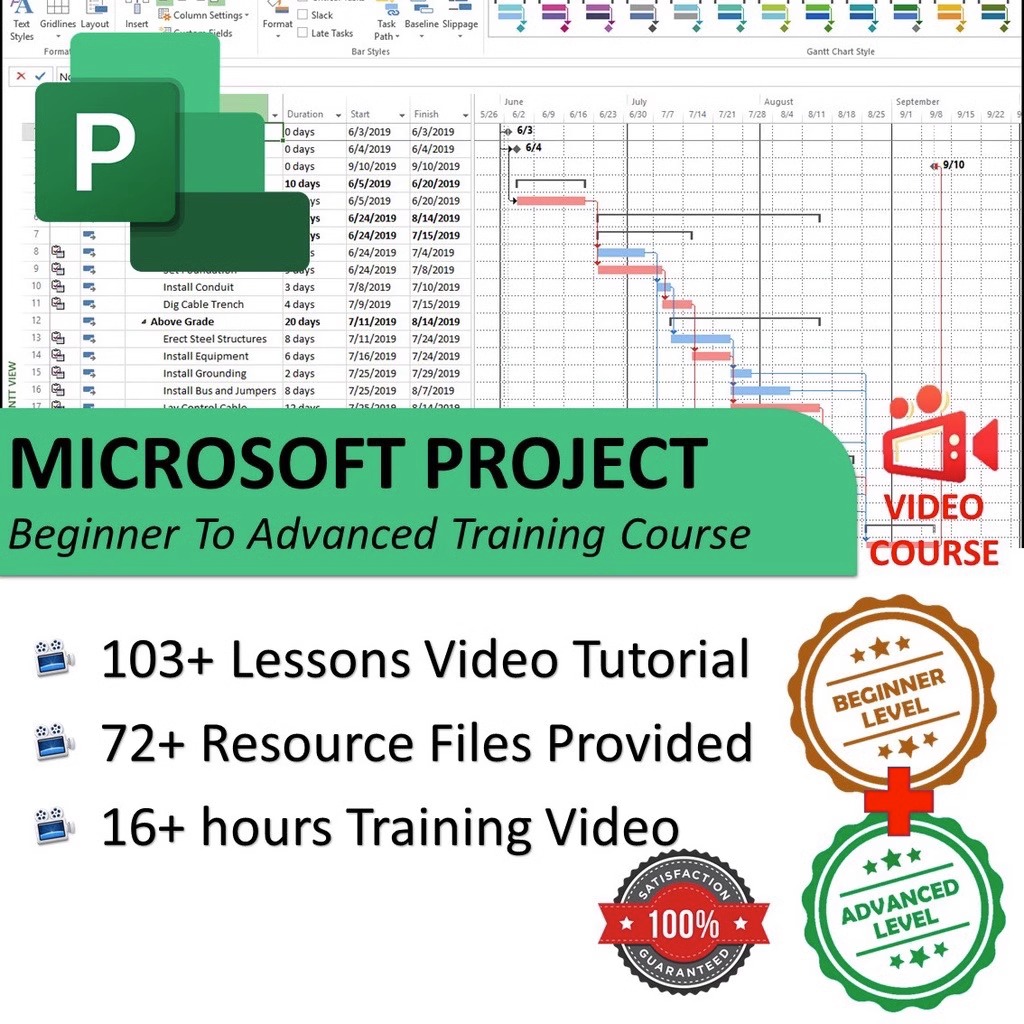 [Video Course] Microsoft Project – Beginner To Advanced Level Training Course [103 Lessons Video Tutorial]-趋势跟踪之道