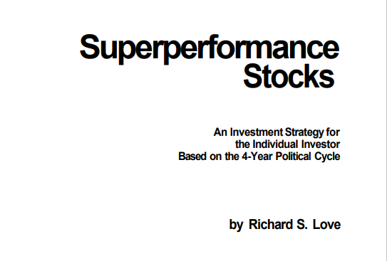 Superperformance Stocks by Richard S. Love 理查德勒夫的研究超级强势股特征-趋势跟踪之道