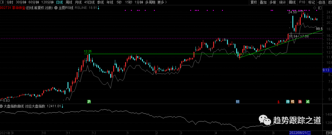 图片[6]-RS线如何显示在主图？市场指数曲线和RS线如何同时显示在一起？就像Marketsmith显示的那样超级实用（含代码）-TheTrendFollowing