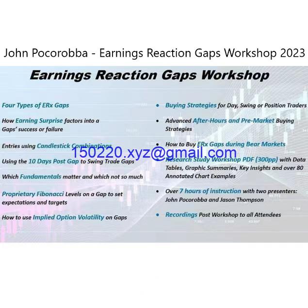 [Updated October 2023] John Pocorobba – Earnings Reaction Gaps Workshop 2023-TheTrendFollowing