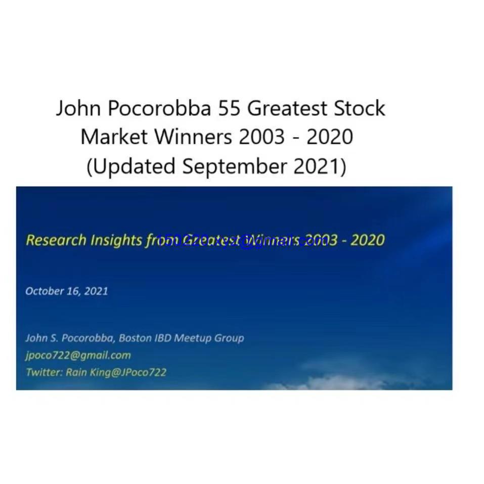 John Pocorobba – 55 Greatest Stock Market Winners 2003 – 2020-趋势跟踪之道