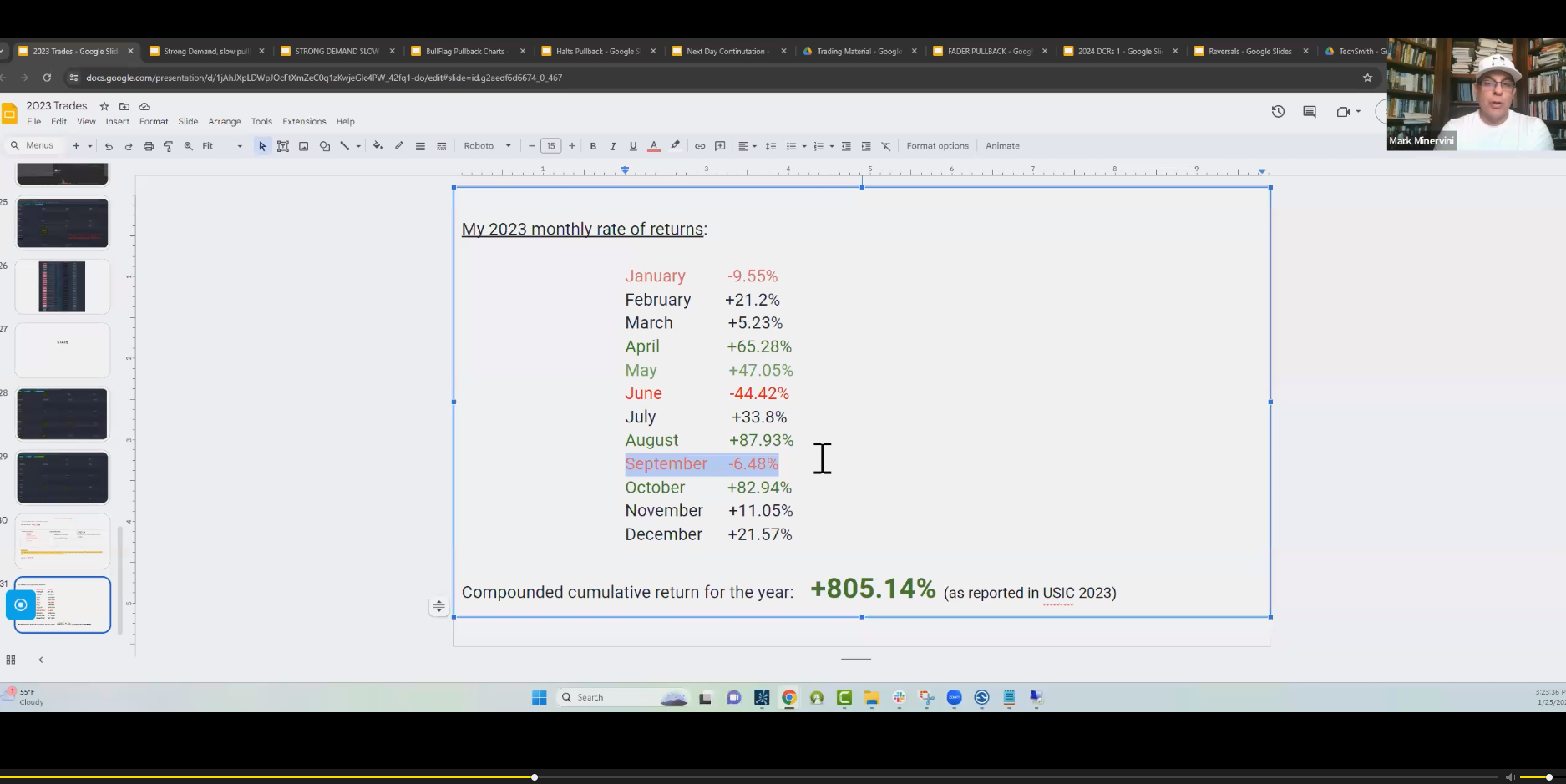 Mark Minervini采访2023美国投资冠军Gajjala (805.1% return)视频中英字幕-趋势跟踪之道