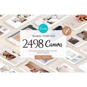 2498+ CANVA Bundle Social Media Pack MEGA BEST BUNDLE-TheTrendFollowing