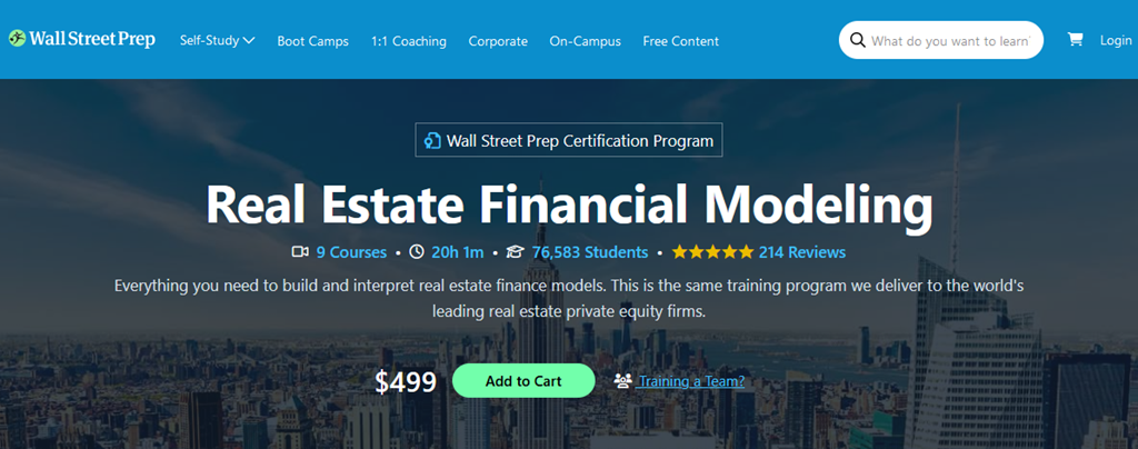 Wall Street Prep – Real Estate Financial Modeling-趋势跟踪之道