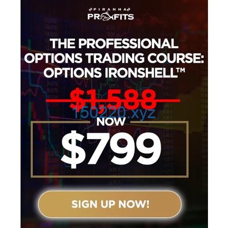 Piranha Profits Option Trading Course Level 1 Options Ironshell-TheTrendFollowing