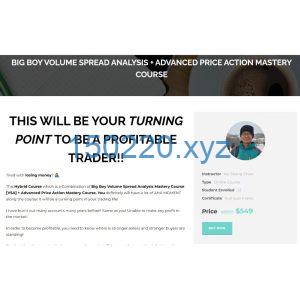 [Including Indicators] KaiSheng Chew Big Boy Volume Spread Analysis + Advanced Price Action Mastery Course-TheTrendFollowing