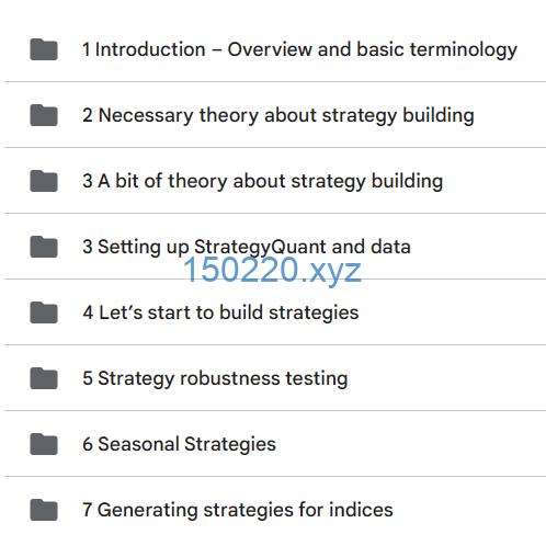 图片[2]-Strategy Quant MasterClass-趋势跟踪之道Pro