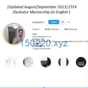 [Updated AugustSeptember 2023] ZTFX Zlankator Mentorship (in English )-TheTrendFollowing