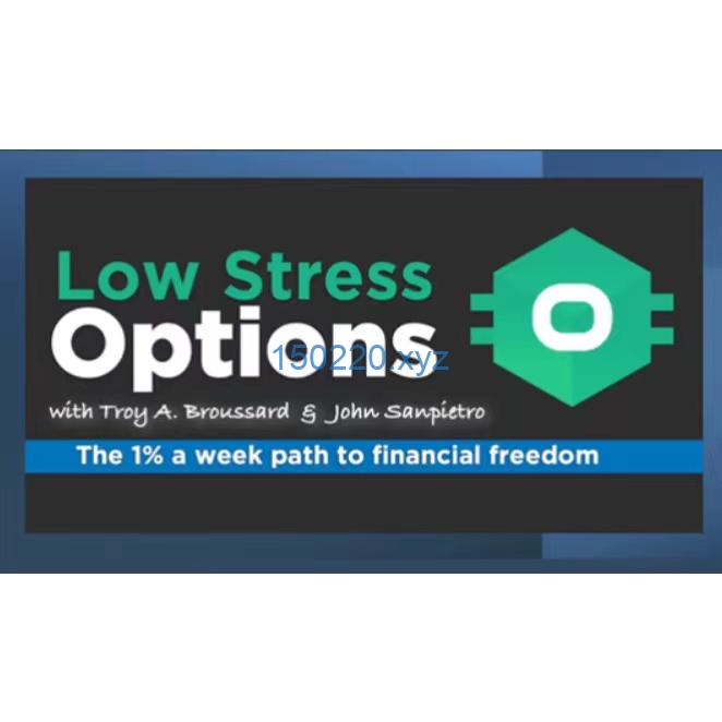 Low Stress Training – Low Stress Options Trading-TheTrendFollowing