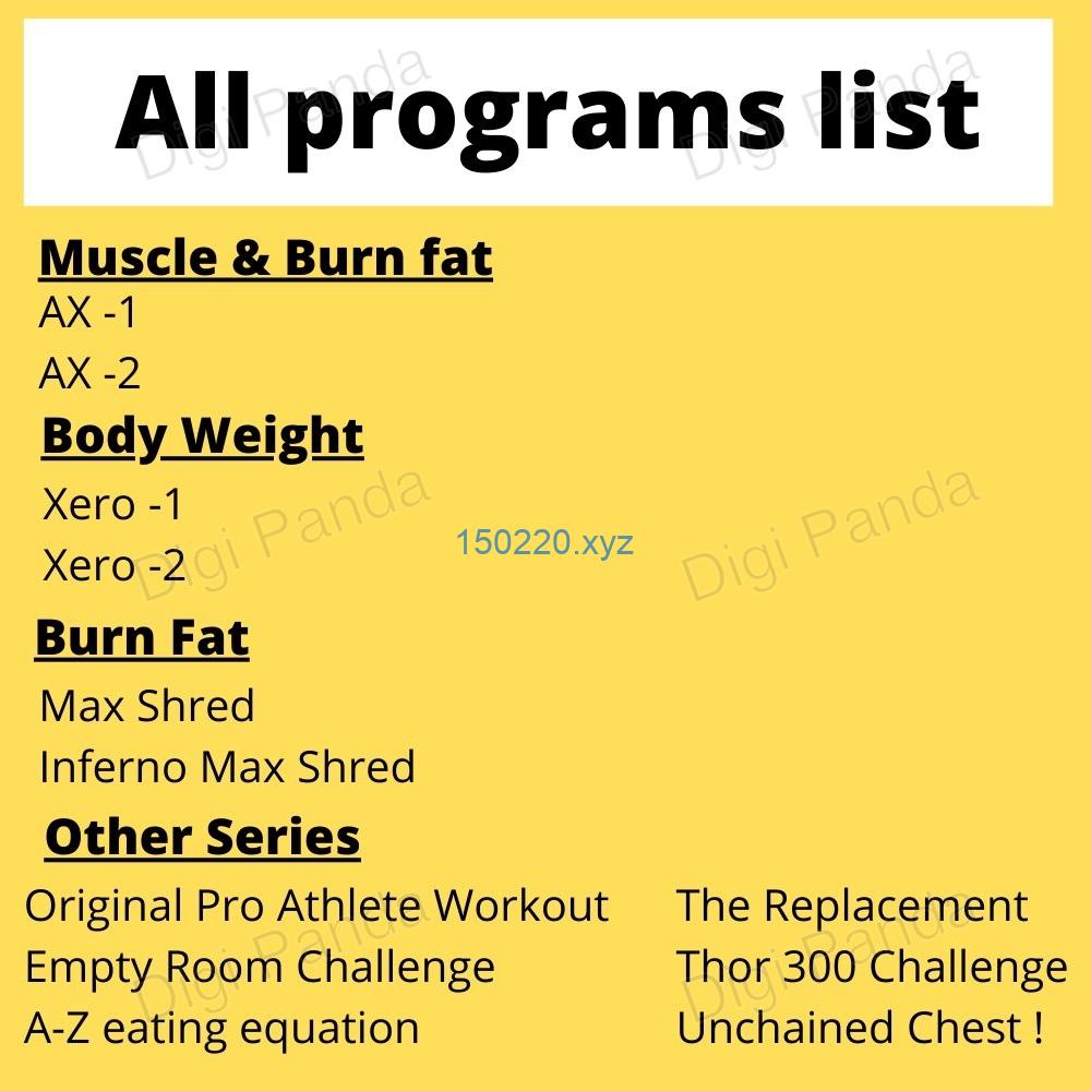 图片[2]-AthleanX 13 Workout Program Xero Max Shred AX-趋势跟踪之道Pro