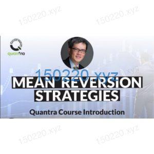 Quantinsti - Mean Reversion Strategies In Python Dr. Ernest P. Chan-TheTrendFollowing