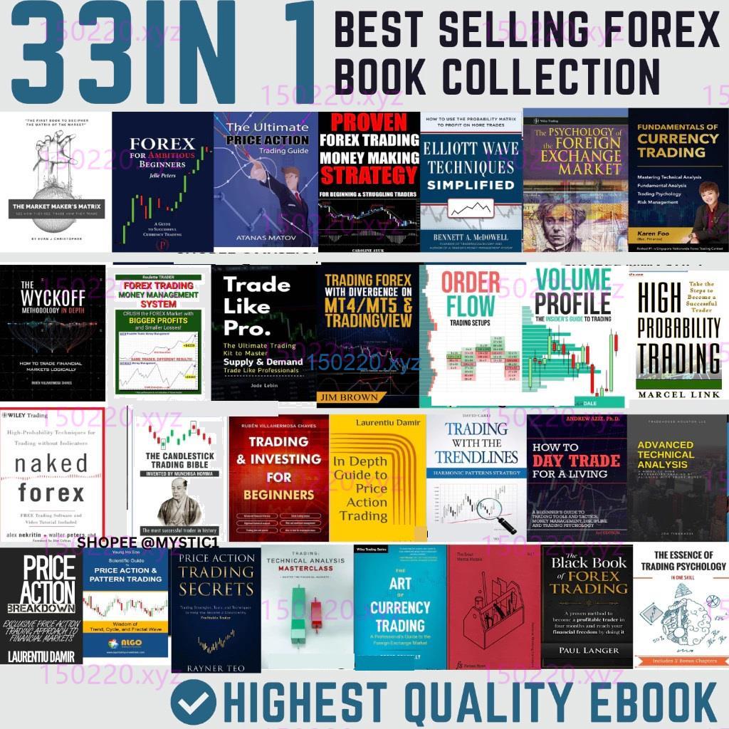 33 in 1 Best Selling Forex Trading Book, Fundamental, Technical Analysis, Price Action, Wyckoff, Elliot wave, Volume-TheTrendFollowing